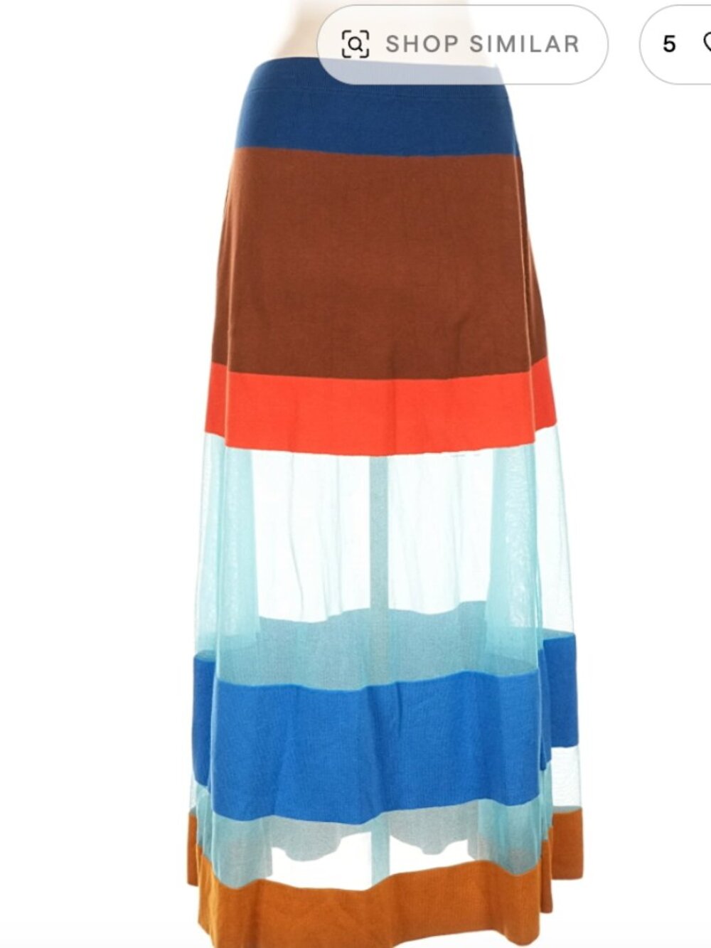 Sheer Stripe Skirt Maeve by Anthropologie petite large